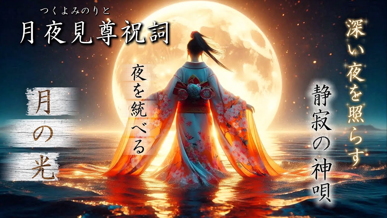 【聴き流す神唄/ツクヨミ祝詞】夜を統べる月夜見