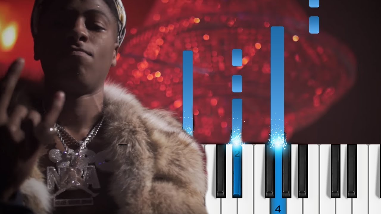 NBA YoungBoy - Outside Today - Piano Tutorial / Piano Cover - YoungBoy Never Broke Again