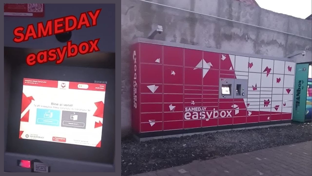 How to pick up a parcel from the Sameday Easybox with and without card payment, February 2025