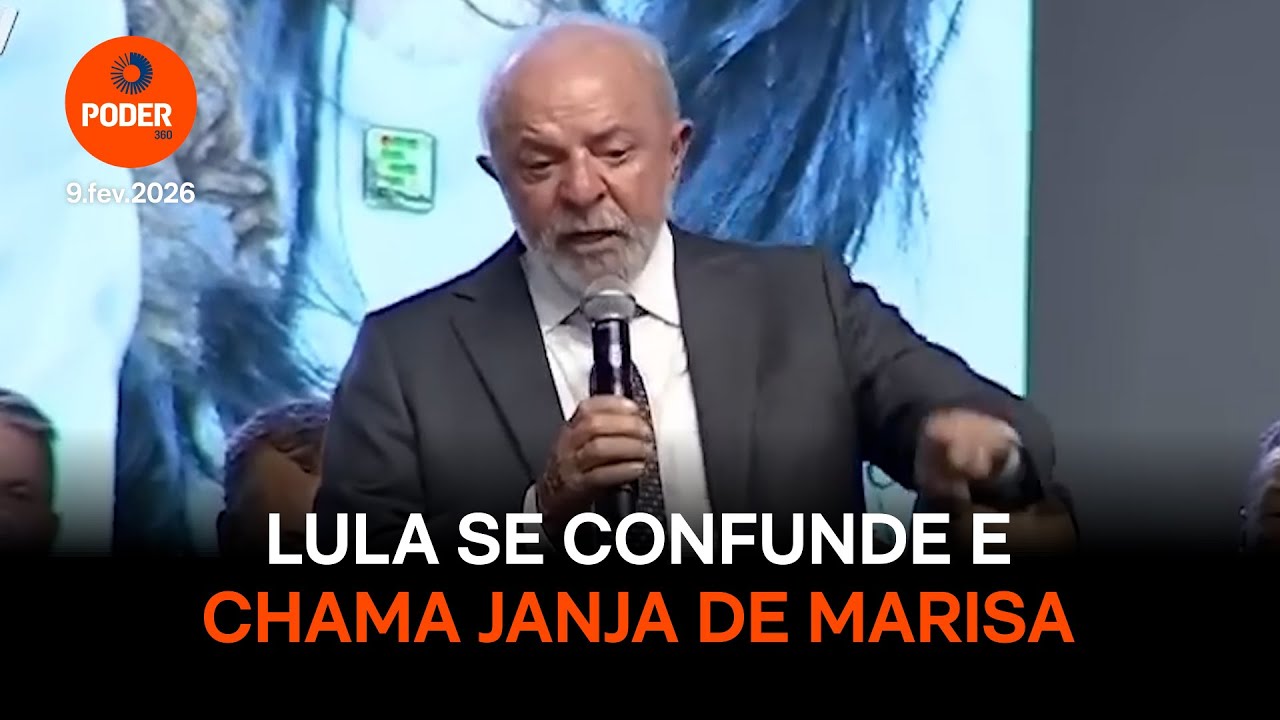 Lula se confunde e chama Janja de Marisa