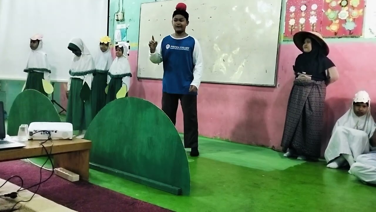 Penampilan Drama kisah penggembala dan Biri-biri anak-anak MIN 4 Tabalong 