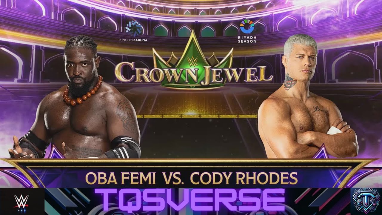 OBA FEMI VS CODY RHODES. WWE 2K25. TQS