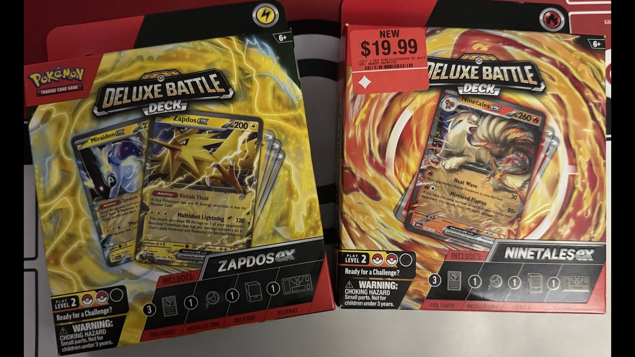 Opening Deluxe Battle Decks: Zapdos Ex & Ninetails Ex