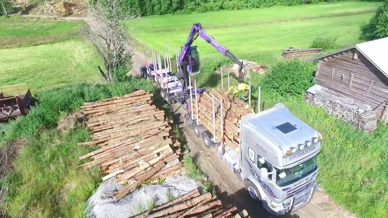 Scania timber truck