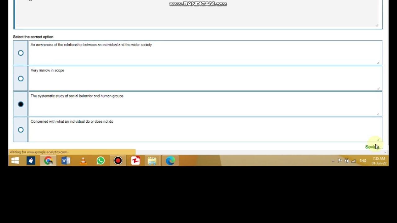 SOC101 Quiz No 1 Solution