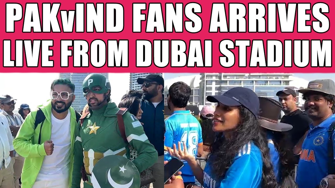 Pak will Win | Fans Interview Outside Dubai Cricket Stadium vs India Live Update