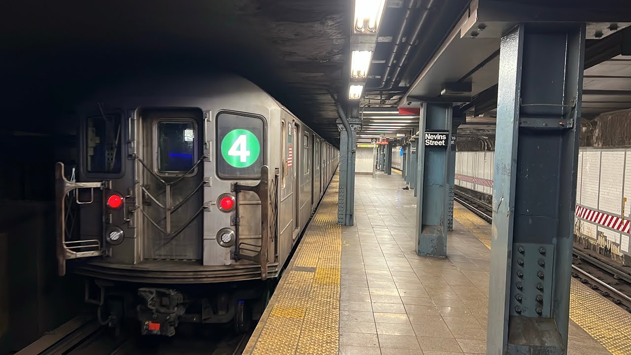 (2) (3) and (4) Trains at Nevins St