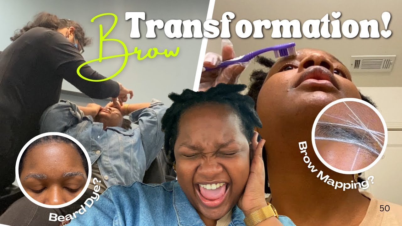 Eyebrow Glow Up ✨ | Threading + Tinting My Brows with BEARD Dye