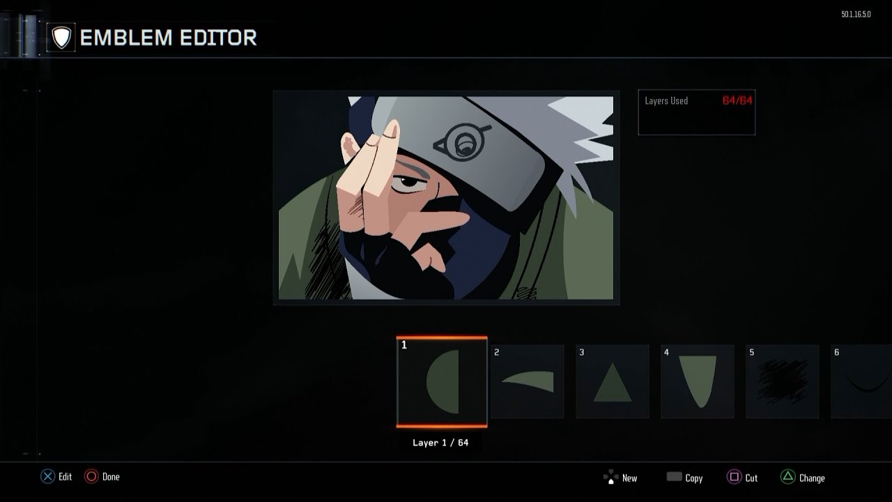 BO3 Naruto Kakashi emblem