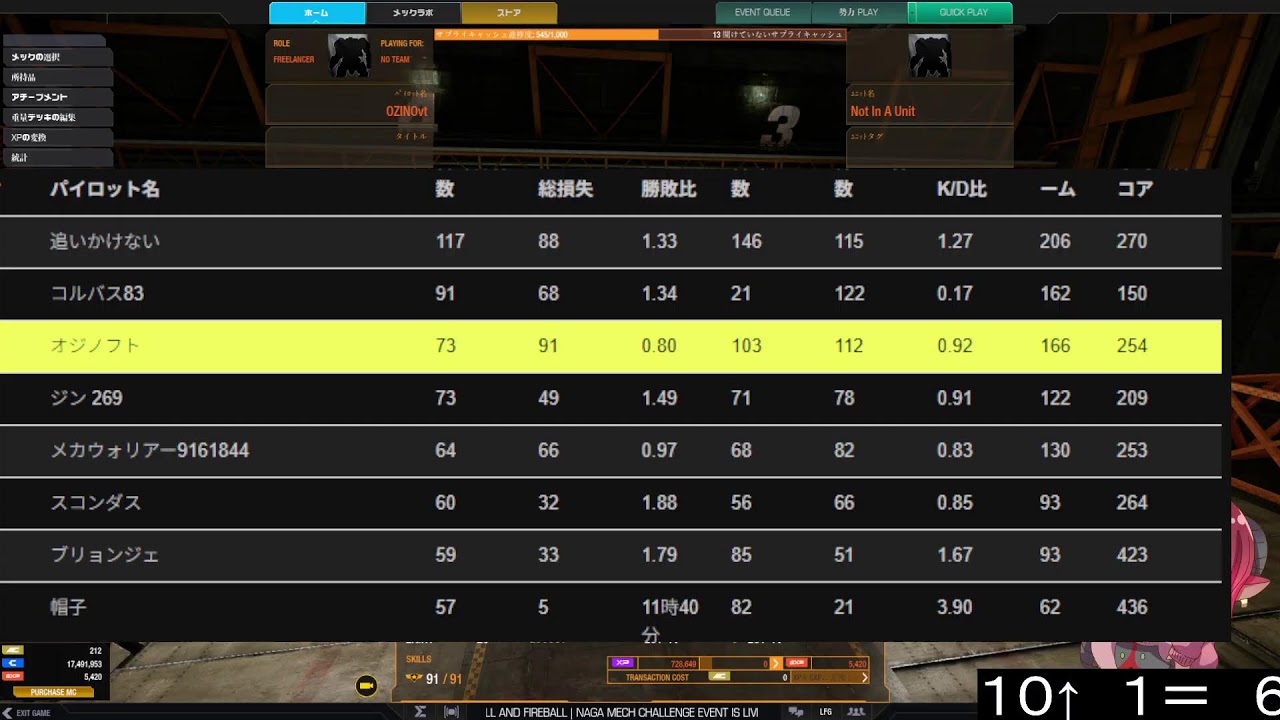 MechWarrior Online　スランプを超えろ！　ティア１目指すLCT-1V乗り　#おじのまとん
