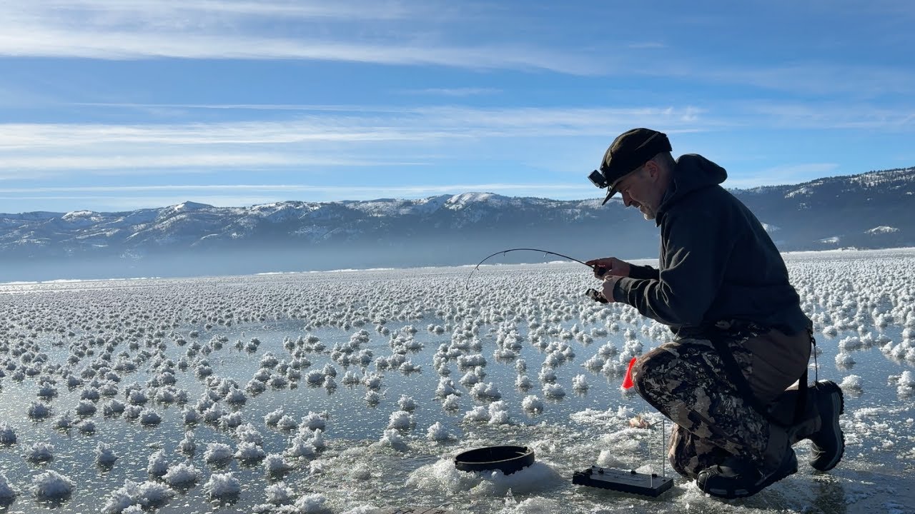 ОТЧЕТ О ПОДЛЕДЕ И РЫБАЛКЕ НА ОЗЕРЕ КАСКАД, 21 ЯНВАРЯ