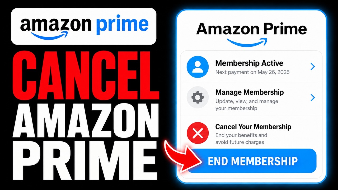 How to CANCEL Amazon Prime | End Prime Membership & Free Trial