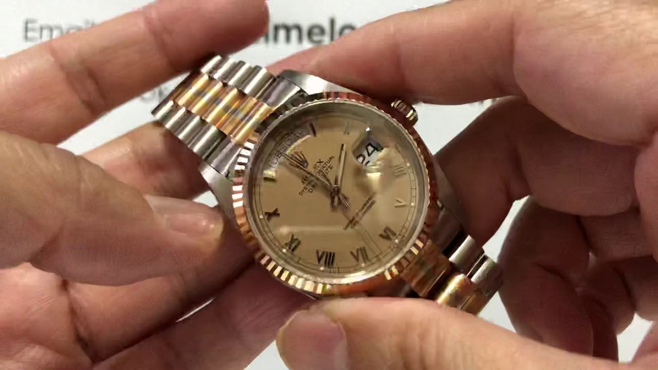 ROLEX DAYDATE TRIDOR 三色金 18039