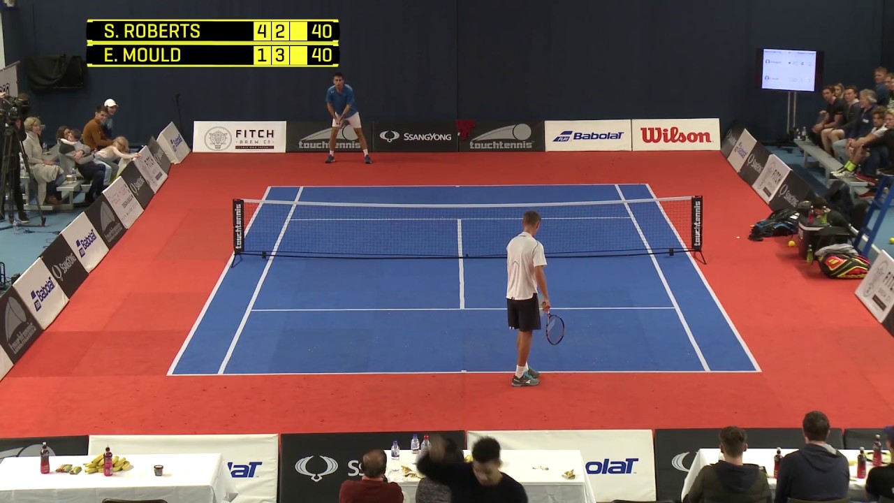 touchtennis Mould vs World No1 Roberts (set point)