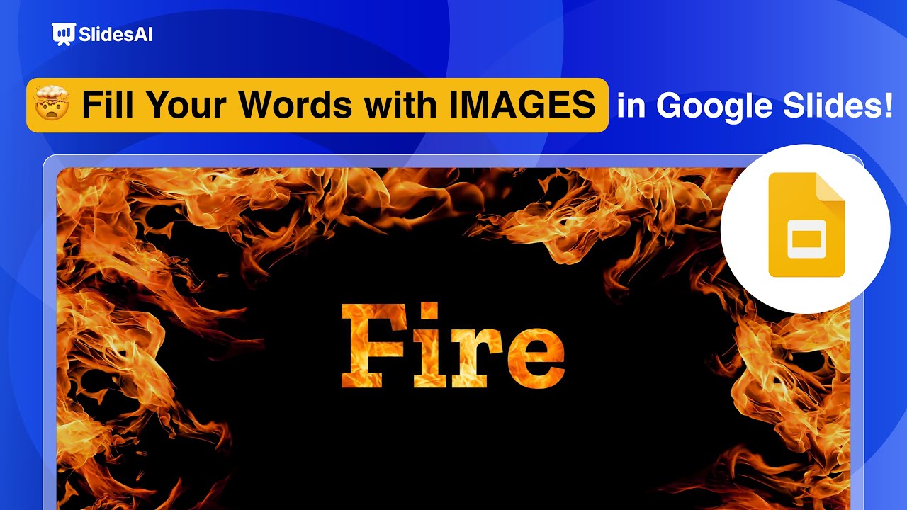 Как заполнить текст изображениями в Google Slides (простой трюк)