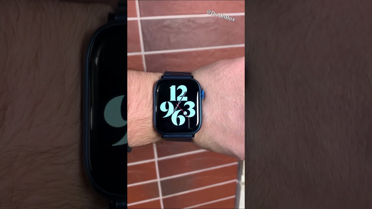 Watch Series 7 in Best Combo with Dark Blue Bracelet✨😍 #shorts #short #viral #trending #apple #asmr