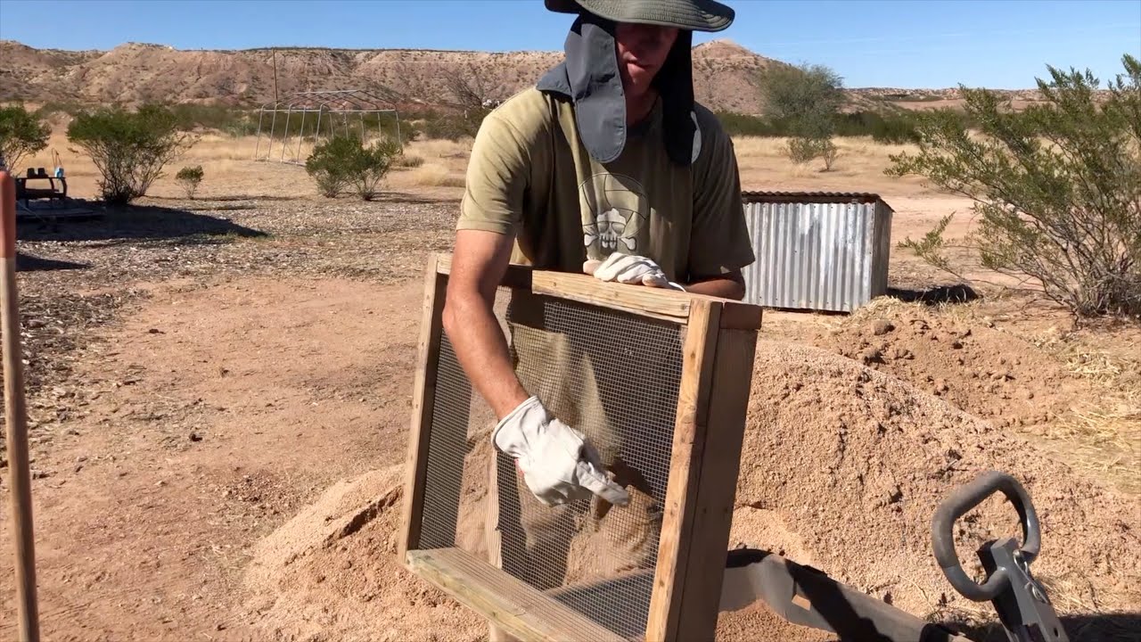 Sifting Dirt for Earthen Plaster