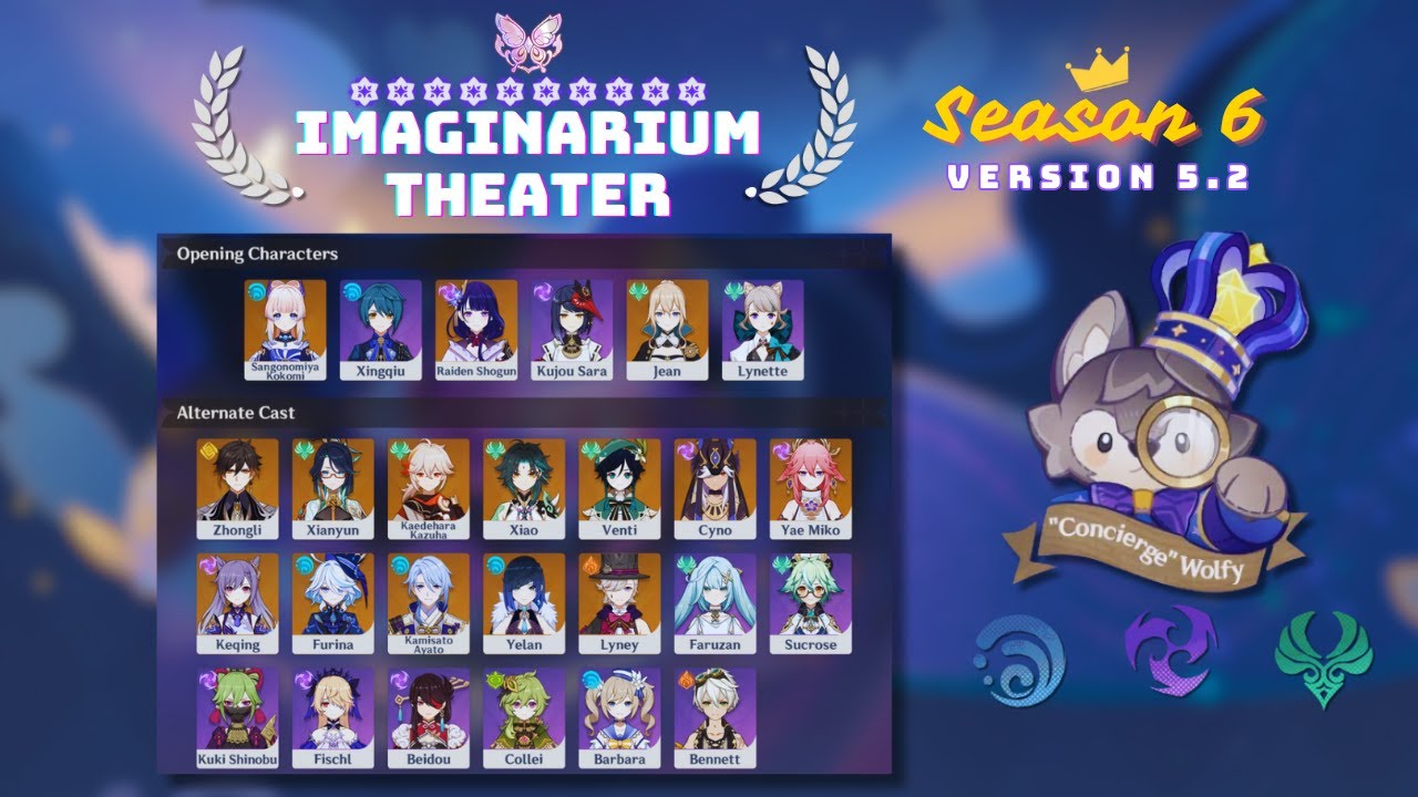 Imaginarium Theater Season 6 Version 5.2 [Visionary Mode] - ★10 F2P Clear