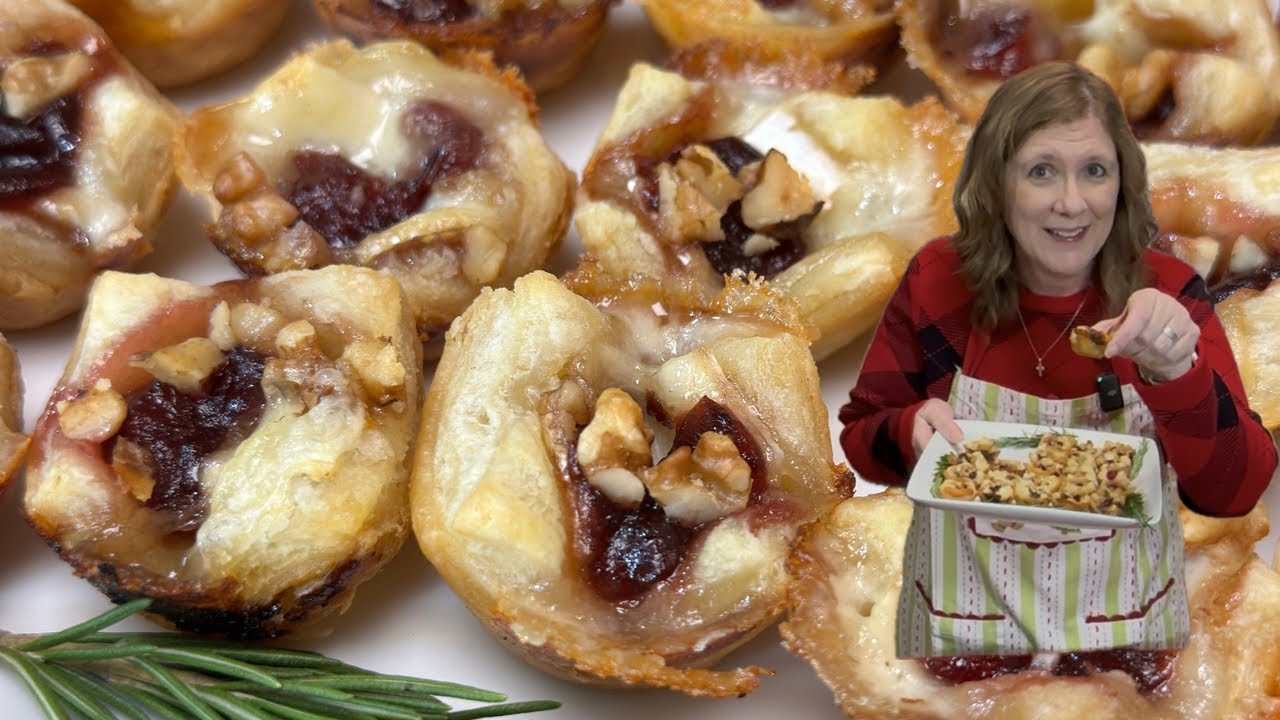 FESTIVE Brie Bites the PERFECT Party Appetizer