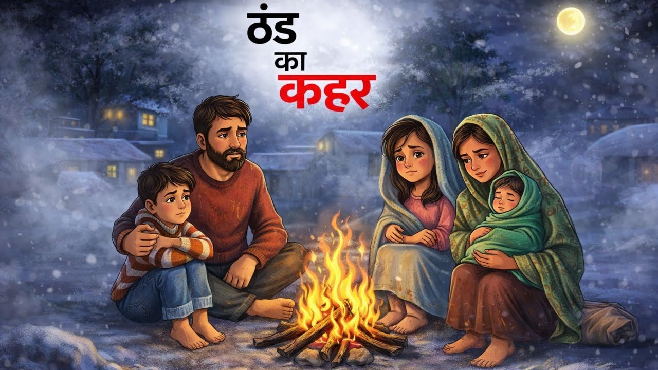 गाँव में ठंड का कहर | Gaon mein thand ka kahar |Hindi Kahani | Moral Stories | Hindi Cartoon | Story