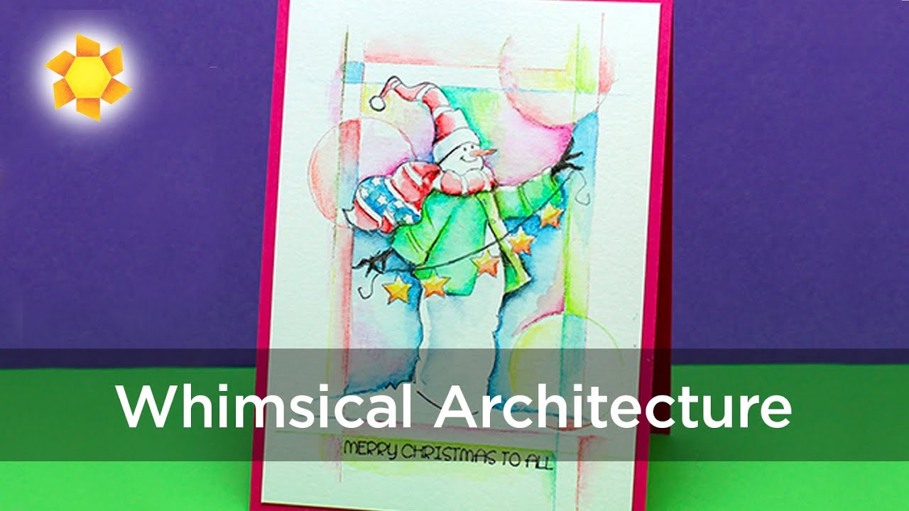 Whimsical Architecture - inktense pencils