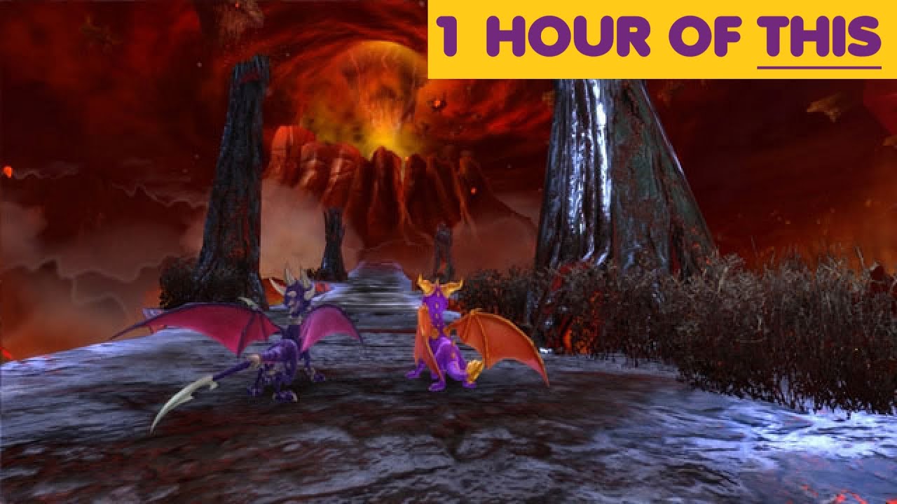 1 HOUR of Relaxing Burned Lands Vibes from The Legend of Spyro: Dawn of the Dragon