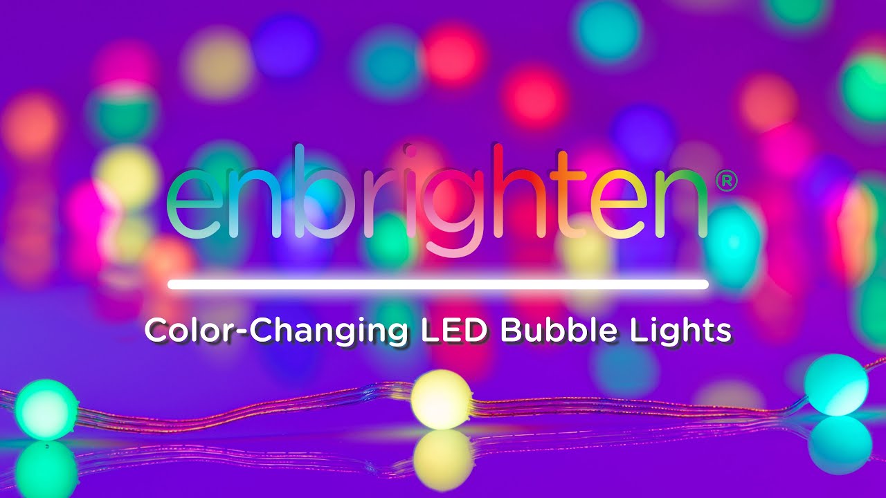 82984: Enbrighten Color-Changing LED Bubble Lights - Overview