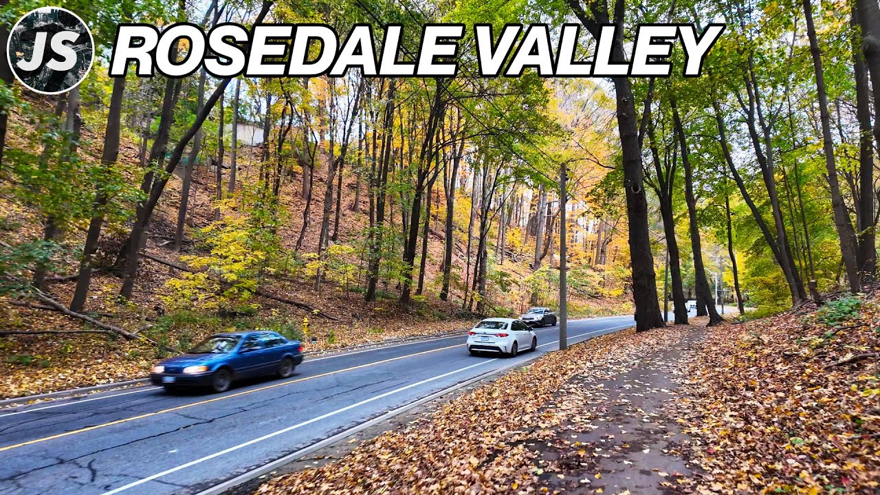 Scenic Rosedale Valley in the Fall | Toronto Ride (2023)