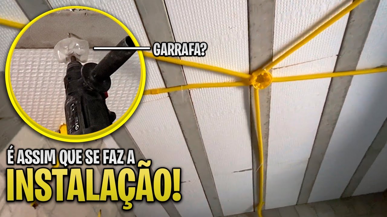 PRENDER CONDUÍTE NA LAJE AGORA FICOU FÁCIL E RÁPIDO