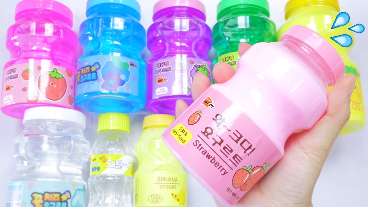 Korean Water Slime🍼💦　今韓国で売られているヨーグルトスライム買ってみた🇰🇷