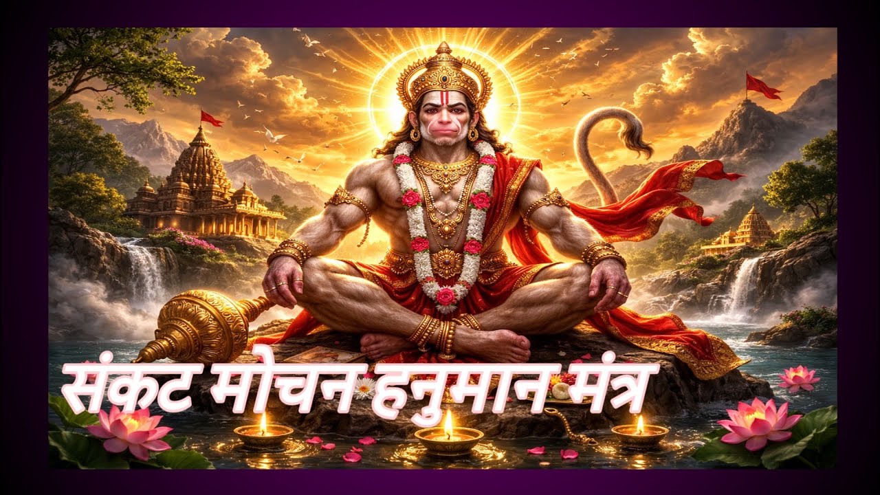 हनुमान जी के शक्तिशाली मंत्र | Hanuman Mantra हनुमान मंत्र 1 घंटा नॉनस्टॉप | Sankat Mochan 
