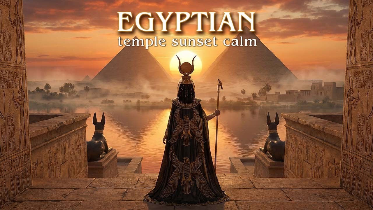 Temple Sunset Calm | Mystical Egyptian Ambience for Meditation and Relaxation