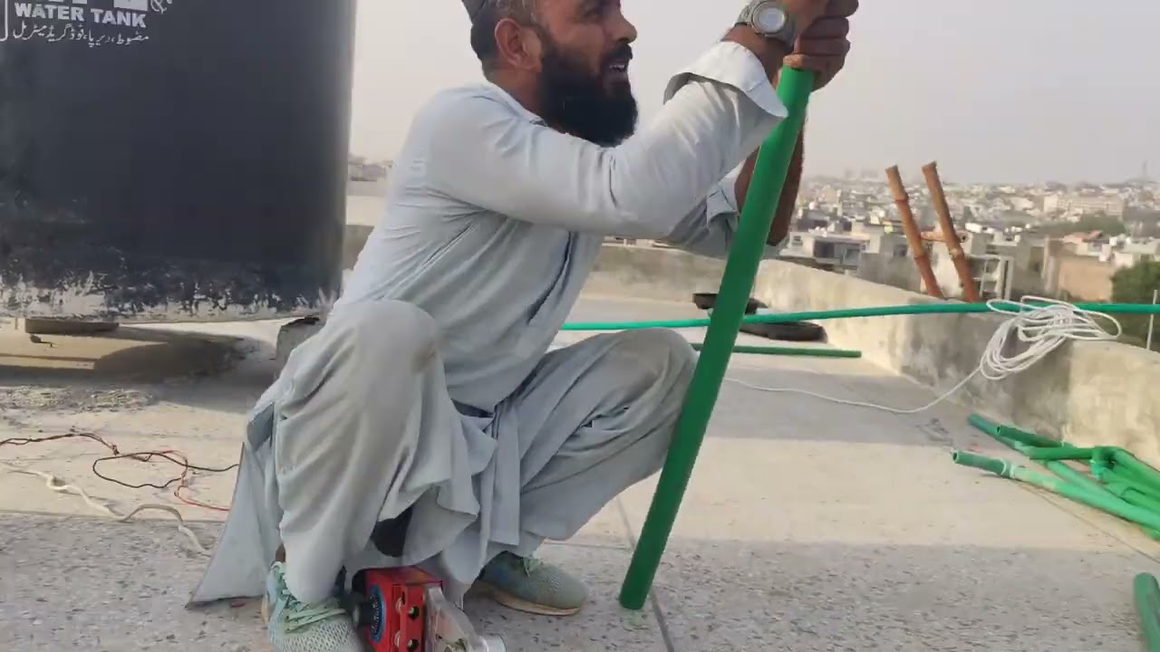  Water Tank Inlet & Outlet Pipe Refitting | تین واٹر ٹینک کے ان لیٹ اور آؤٹ لیٹ پائپ دوبارہ فٹ کیے