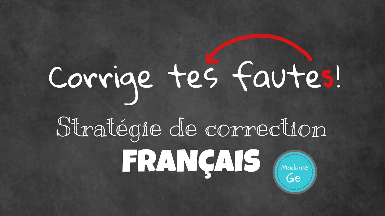 Stratégie de correction