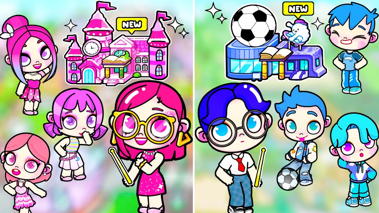 SZKOŁA DLA DZIEWCZYN vs SZKOŁA DLA CHŁOPCÓW W AVATAR WORLD | Toca Life World