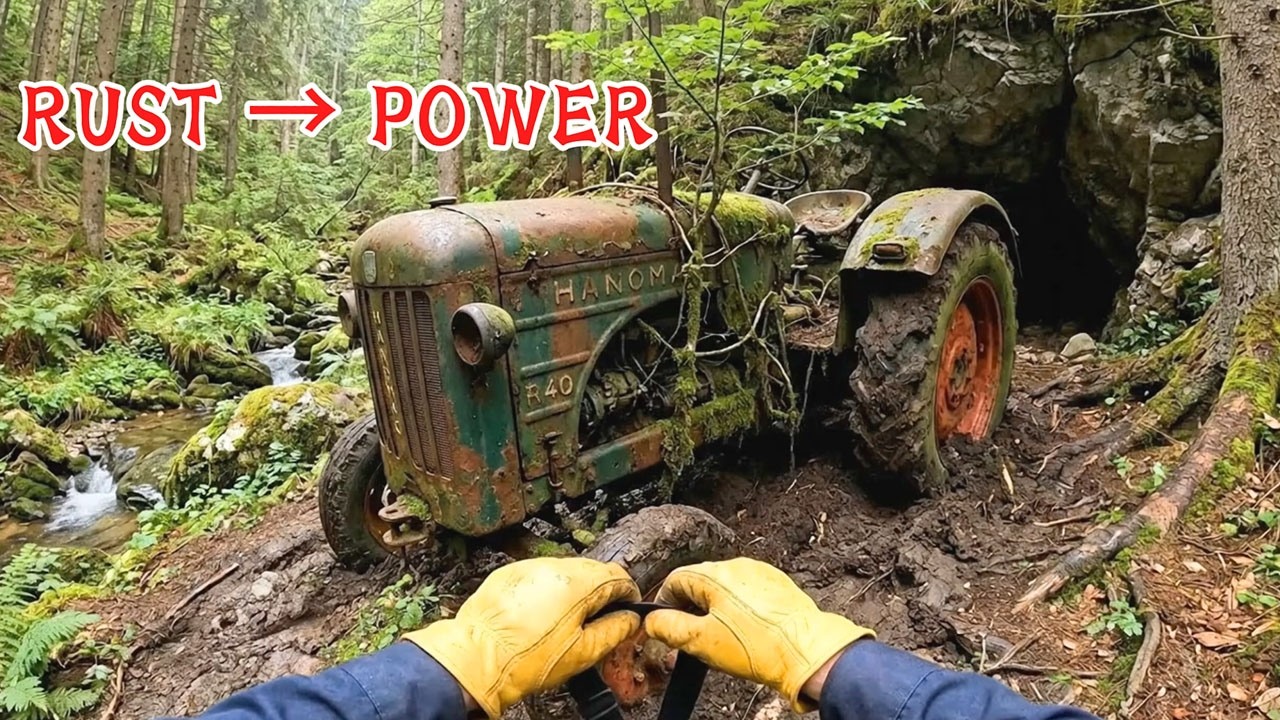 70-Year-Old Hanomag R40 Tractor — Full Restoration & Field Test