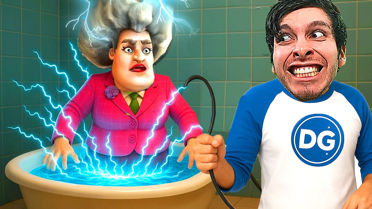 ELECTROCUTÉ a LA PROFESORA MALVADA !! - Scary Teacher 3D