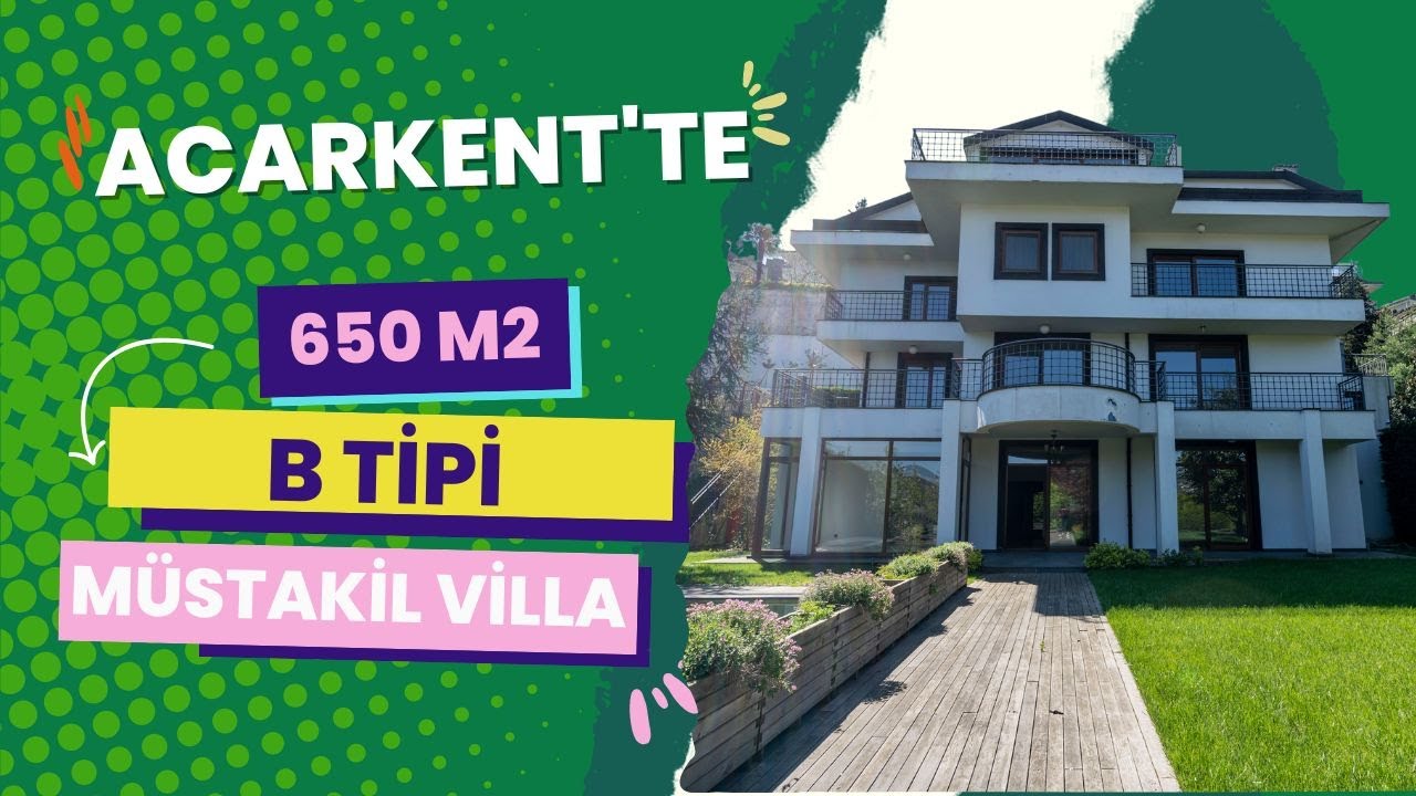KW Team Maral'dan Beykoz Acarkent Sitesi'nde B Tipi Tam Müstakil Satılık Villa