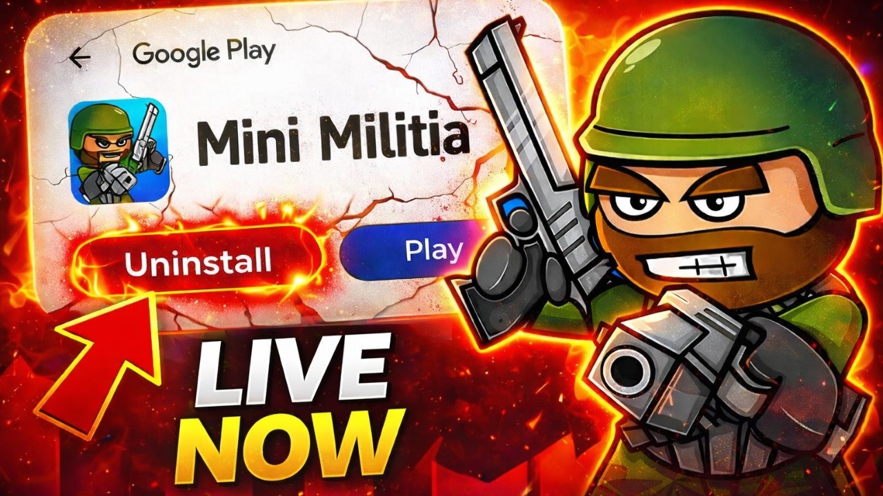 LIVE Mini Militia മലയാളം | Unlimited Custom Rooms — Join Now! 🔴