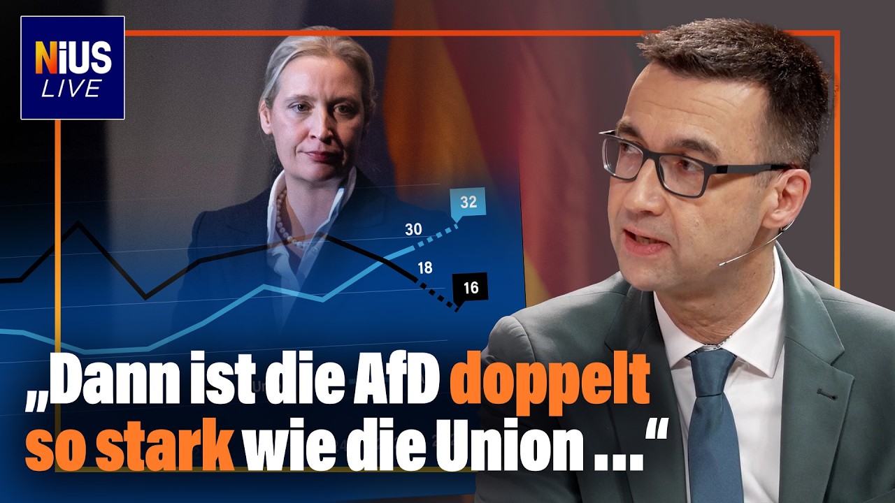 Der n&auml;chste Kipppunkt: &bdquo;Dann ist die AfD doppelt so stark wie die Union &hellip;&ldquo; I NIUS Live