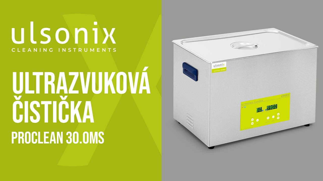 Ultrazvuková čistička Ulsonix PROCLEAN 30.0MS | Představení produktu 10050209