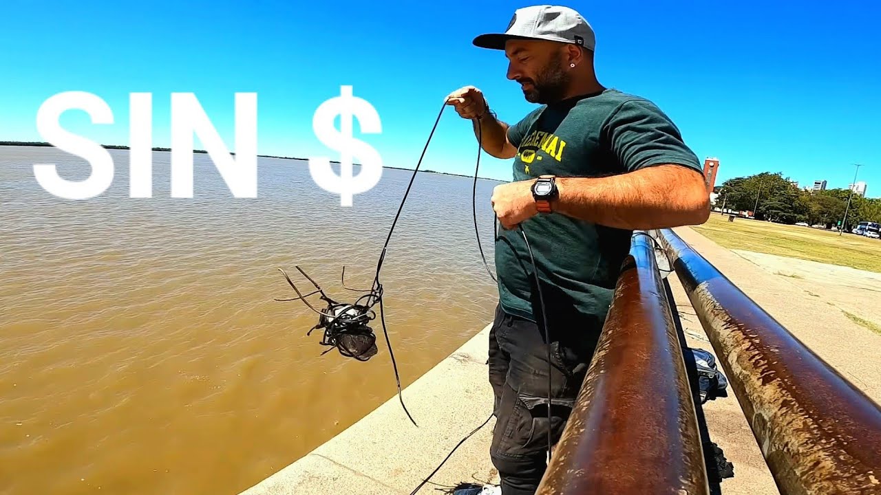 PESCA SIN DINERO. pesca urbana. SUPERVIVENCIA
