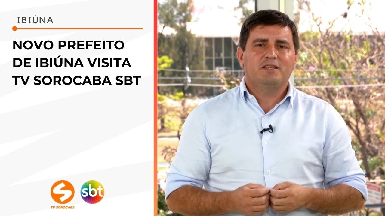 Novo prefeito de Ibiúna visita TV Sorocaba SBT | TV Sorocaba SBT