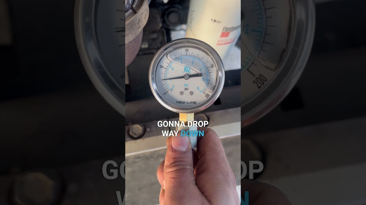 Fuel Transfer pressure testing regulator by blocking fuel flow 6V92