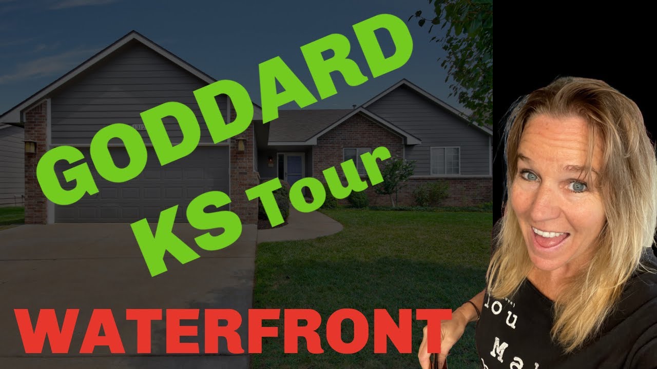 Goddard KS Homes Tour & Remodeled Waterfront Home in Saint Andrews. Goddard School District #79