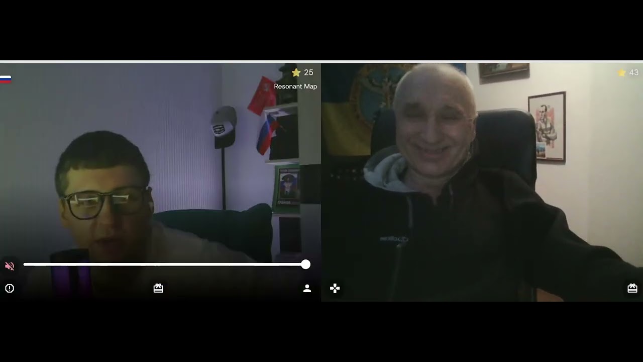З кацапським блогером про все і ні про шо. Тому лякав.