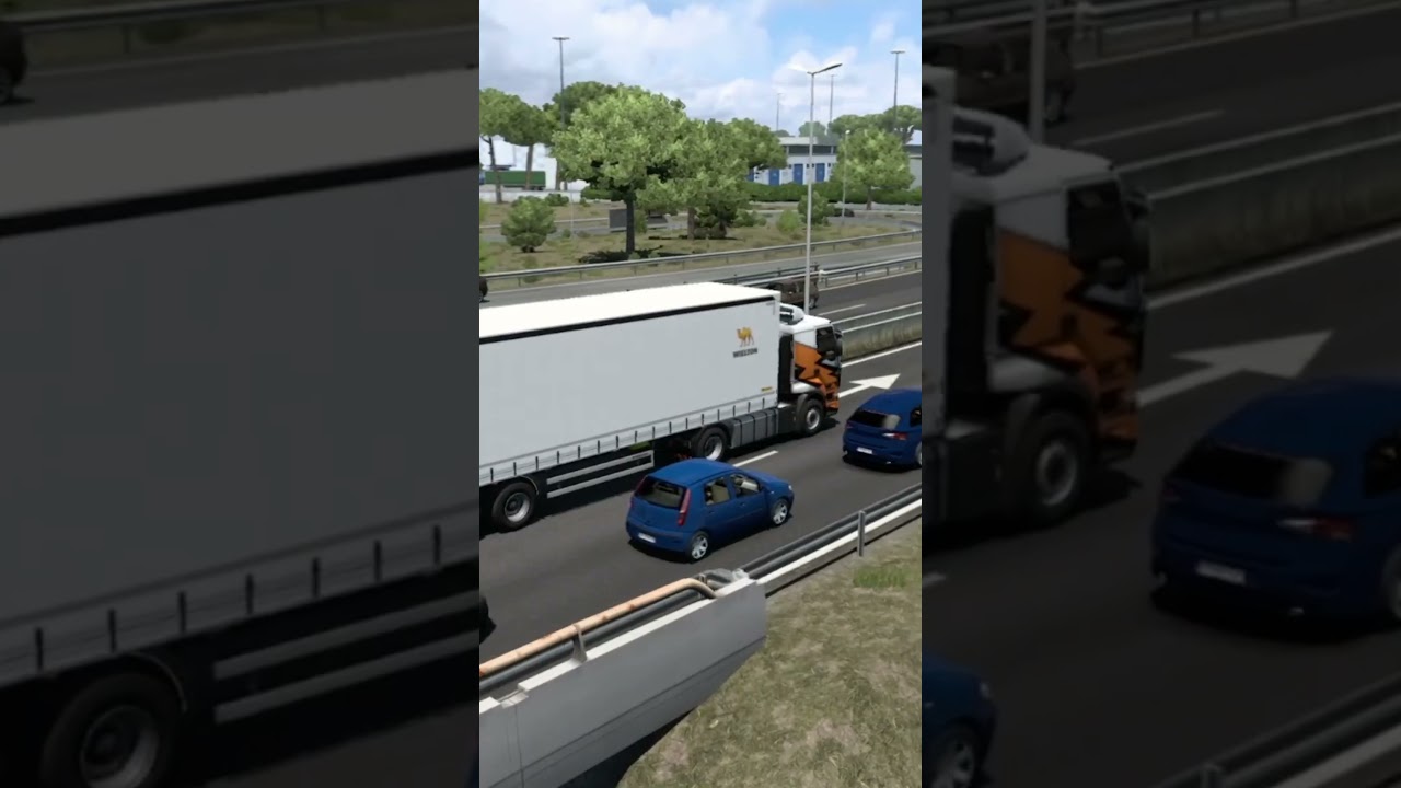 The busy streets are crawling #ets2indo #funny #games #simulator