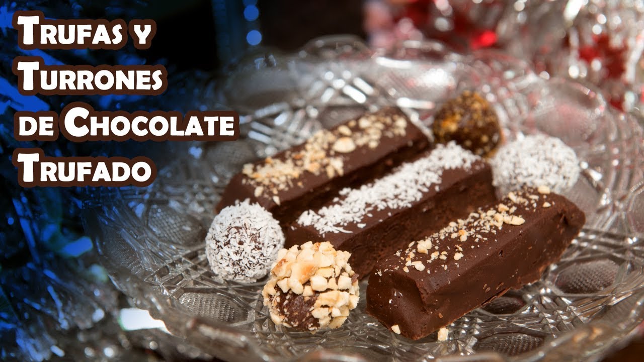 Receta Trufas y Turrones de Chocolate Trufado con Sabor a Menta