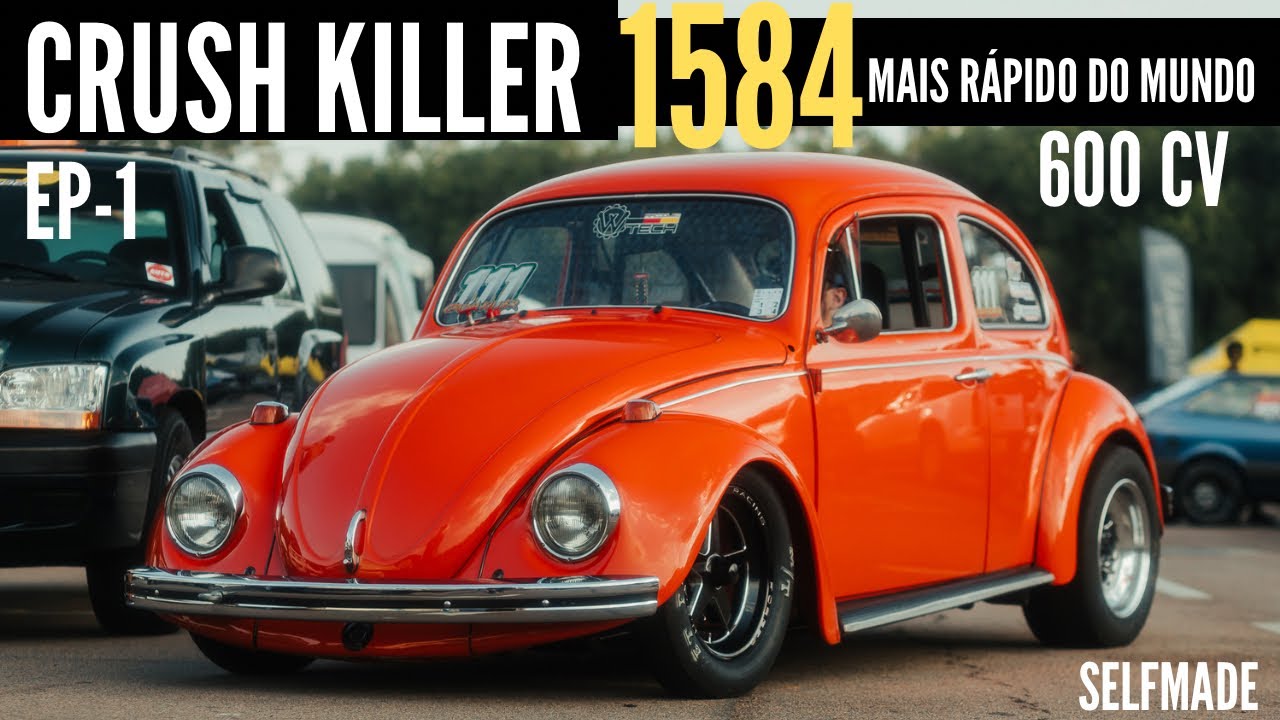 VW FUSCA 1975 - CRUSH KILLER o 1584 MAIS RÁPIDO DO MUNDO