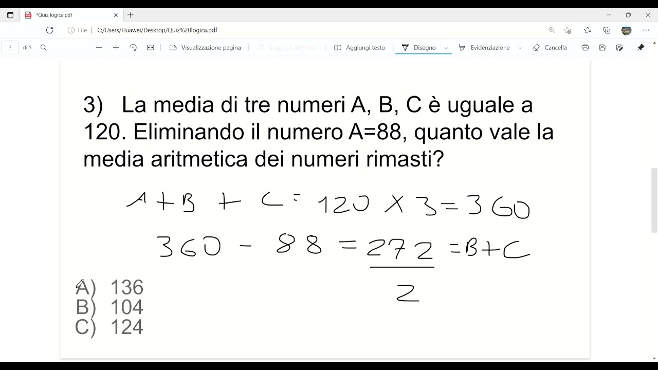 Quiz di logica per concorso Agenzia delle Entrate - esercizi Ripam Formez